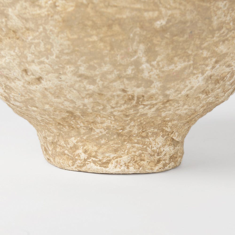 Mercana - Ritu Small Beige Paper Mache Pot Vase - 70214 view 6