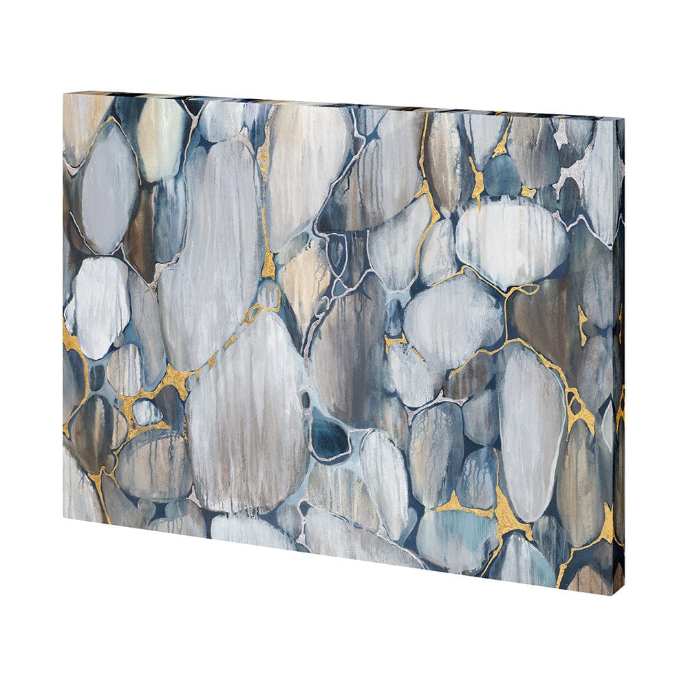 Mercana - River Rocks 2 by Mercana Studio a Hand Embellished Textured Canvas - 101347-S view 1