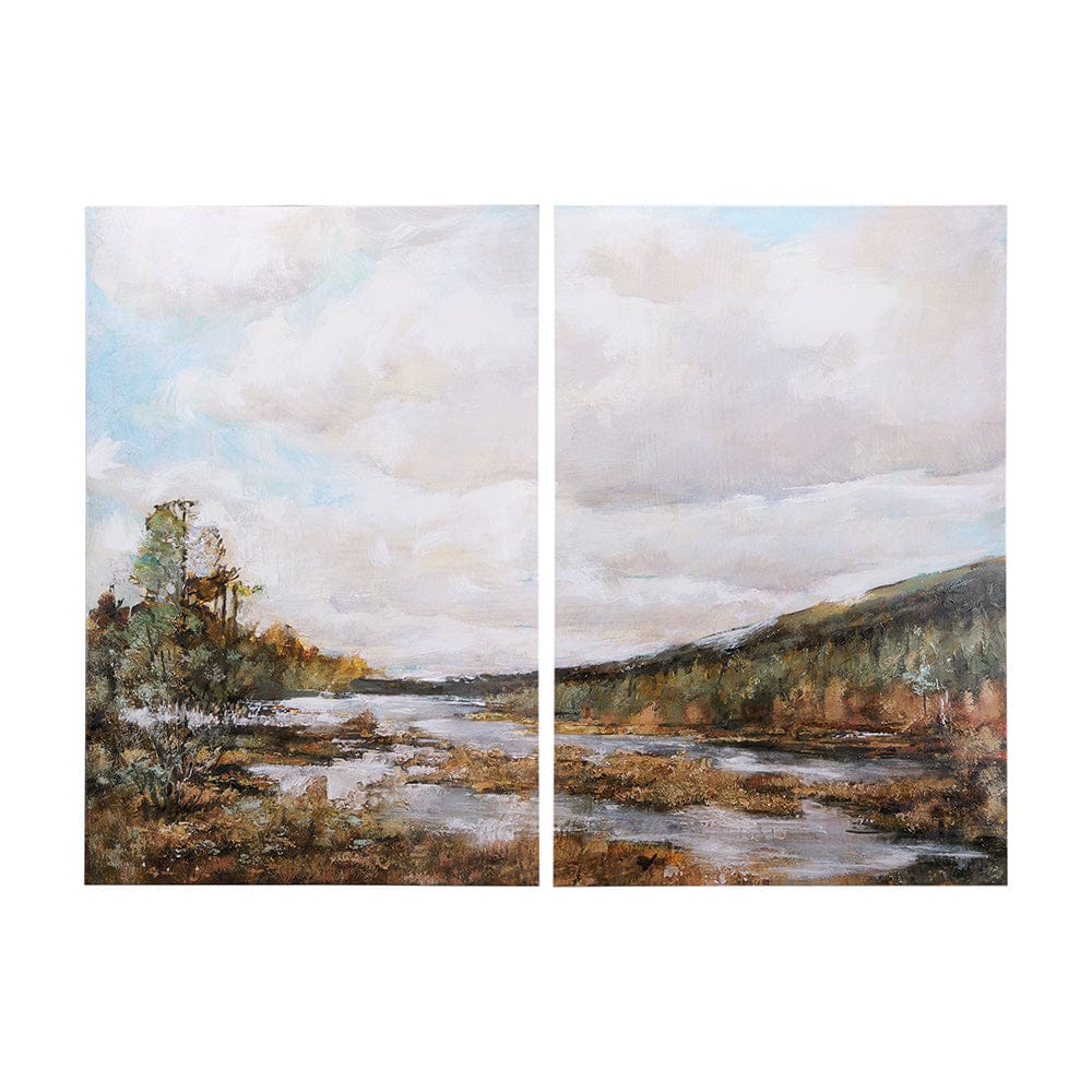 Mercana - River Valley by Mercana Studio a Hand Embellished Textured Canvas - 102108-S view 1