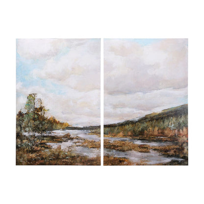 Mercana - River Valley by Mercana Studio a Hand Embellished Textured Canvas - 102108-S view 1