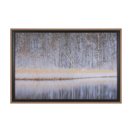 Mercana - Riverside Reflection - Forest by Mikael Svensson a Framed Art Print Matted under Glass - 15589 view 1