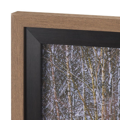 Mercana - Riverside Reflection - Forest by Mikael Svensson a Framed Art Print Matted under Glass - 15589 view 4