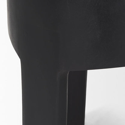Mercana - Riya Solid Black Wooden Stool - 70727 view 6