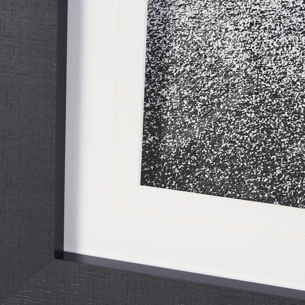 Mercana - Road to Old West BW by Nathan Larson a Hand Embellished Framed Art Print Matted under Glass - 15461 view 5
