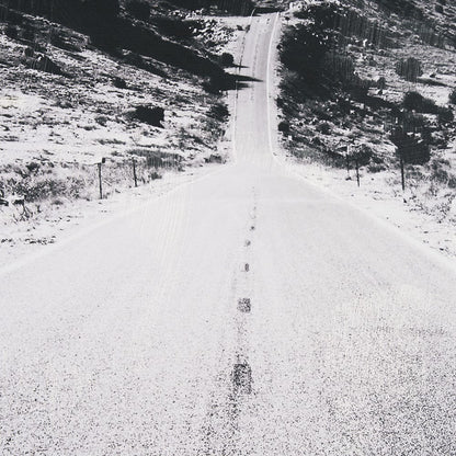 Mercana - Road to Old West BW by Nathan Larson a Hand Embellished Framed Art Print Matted under Glass - 15461 view 6