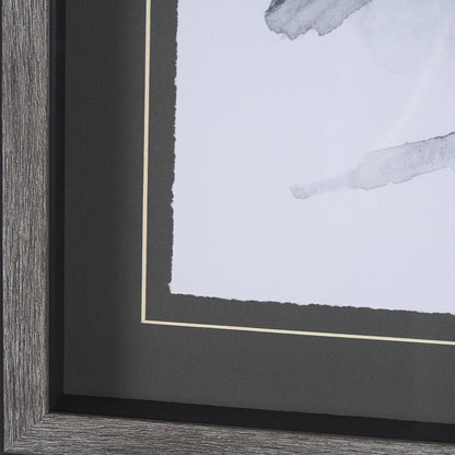 Mercana - Robin BW I by Mercana Studio a Hand Embellished Textured Framed Art Print Matted under Glass - 14209 view 5