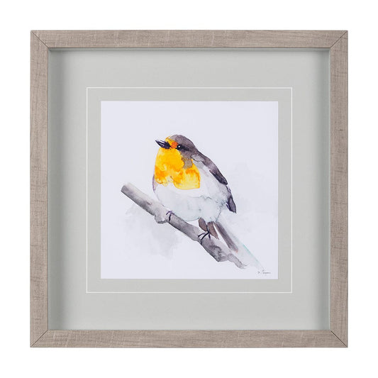 Mercana - Robin I by Mercana Studio a Hand Embellished Textured Framed Art Print Matted under Glass - 14215 view 1
