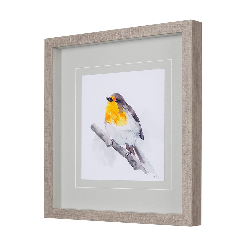 Mercana - Robin I by Mercana Studio a Hand Embellished Textured Framed Art Print Matted under Glass - 14215 view 2