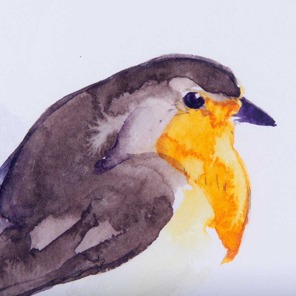 Mercana - Robin II by Mercana Studio a Hand Embellished Textured Framed Art Print Matted under Glass - 14216 view 6