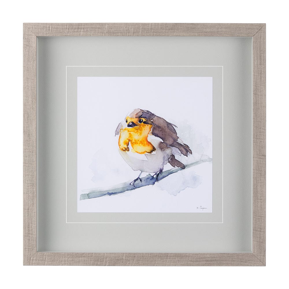 Mercana - Robin III by Mercana Studio a Hand Embellished Textured Framed Art Print Matted under Glass - 14217 view 1