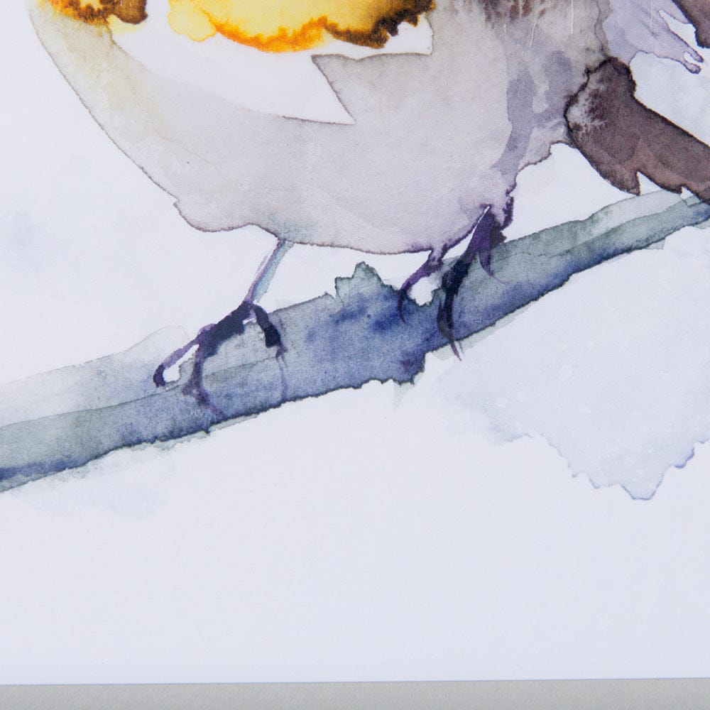 Mercana - Robin III by Mercana Studio a Hand Embellished Textured Framed Art Print Matted under Glass - 14217 view 6