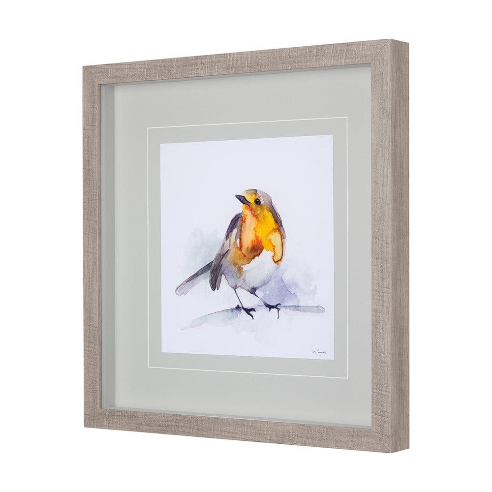 Mercana - Robin IV by Mercana Studio a Hand Embellished Textured Framed Art Print Matted under Glass - 14218 view 2