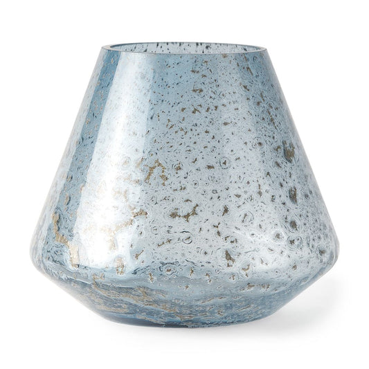 Mercana - Robyn Short Blue Glass Vase - 70351 view 1