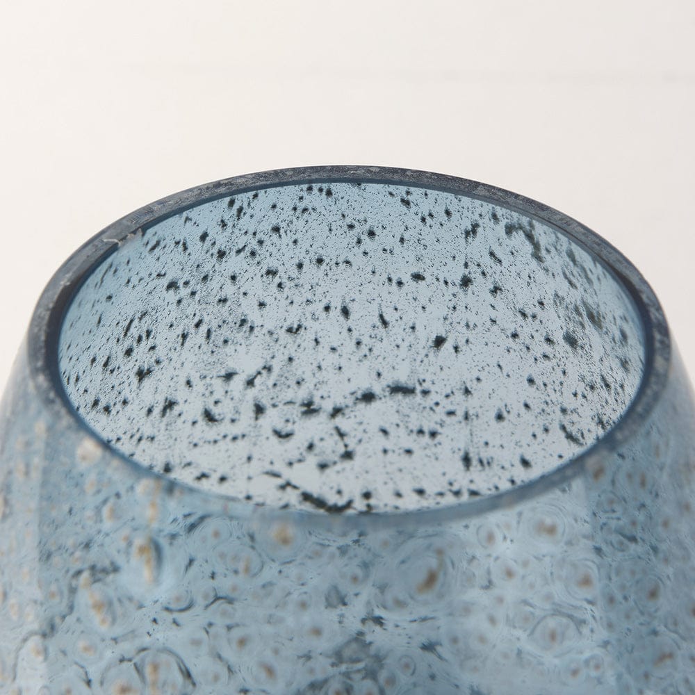 Mercana - Robyn Short Blue Glass Vase - 70351 view 7