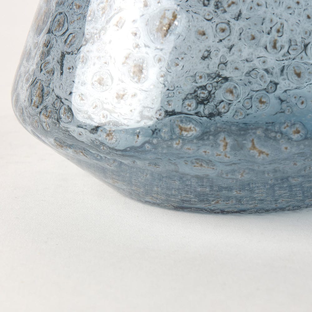 Mercana - Robyn Short Blue Glass Vase - 70351 view 8