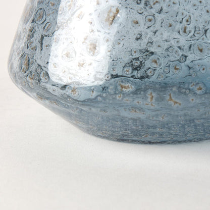 Mercana - Robyn Short Blue Glass Vase - 70351 view 8