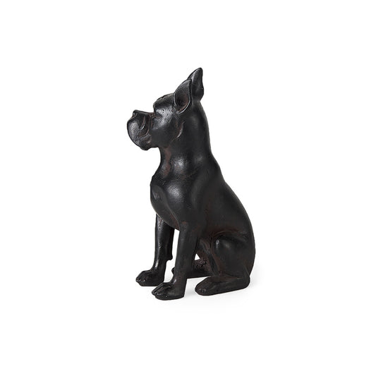 Mercana - Rocky 4L x 5W Black Resin Boxer Dog - 57797_CLOSEOUT view 1