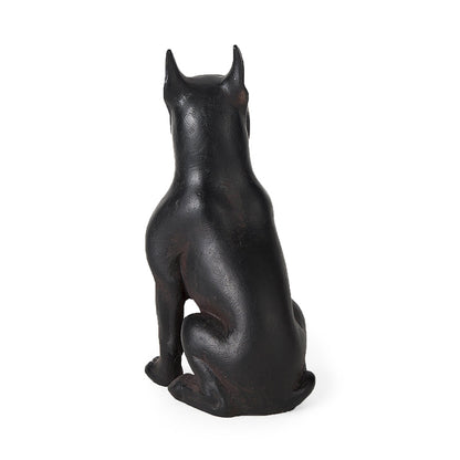 Mercana - Rocky 4L x 5W Black Resin Boxer Dog - 57797_CLOSEOUT view 4