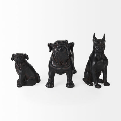 Mercana - Rocky 4L x 5W Black Resin Boxer Dog - 57797_CLOSEOUT view 5