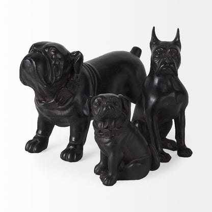 Mercana - Rocky 4L x 5W Black Resin Boxer Dog - 57797_CLOSEOUT view 6