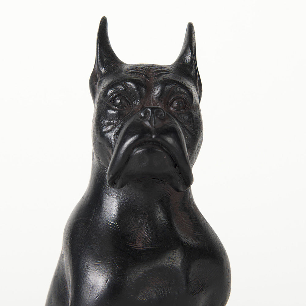 Mercana - Rocky 4L x 5W Black Resin Boxer Dog - 57797_CLOSEOUT view 7
