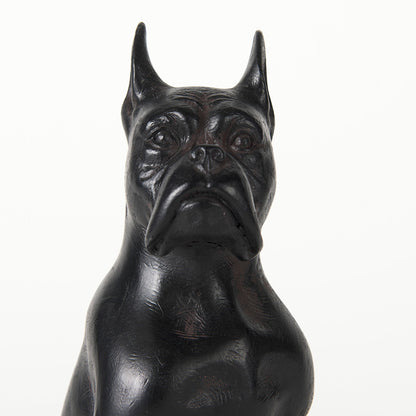 Mercana - Rocky 4L x 5W Black Resin Boxer Dog - 57797_CLOSEOUT view 7