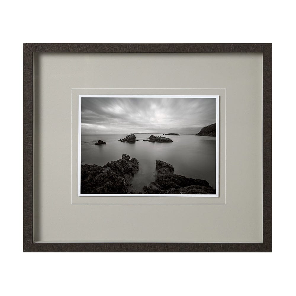 Mercana - Rocky Coastline, Rosario Beach by Bisig, Steve a Framed Art Print Matted under Glass - 12189 view 1