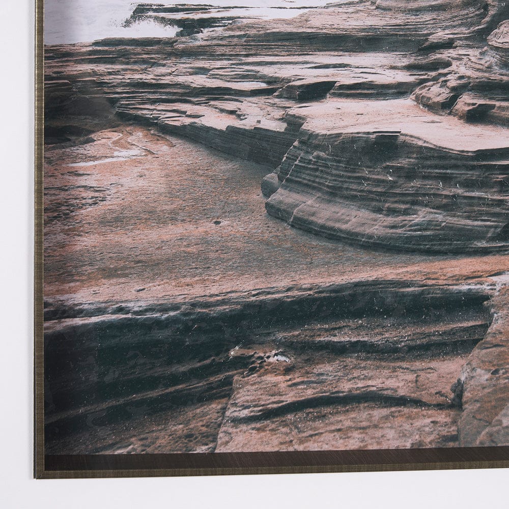 Mercana - Rocky Shore Hawaii by Max Blakesberg Studios a Hand Embellished Framed Art Print Matted under Glass - 15652 view 6