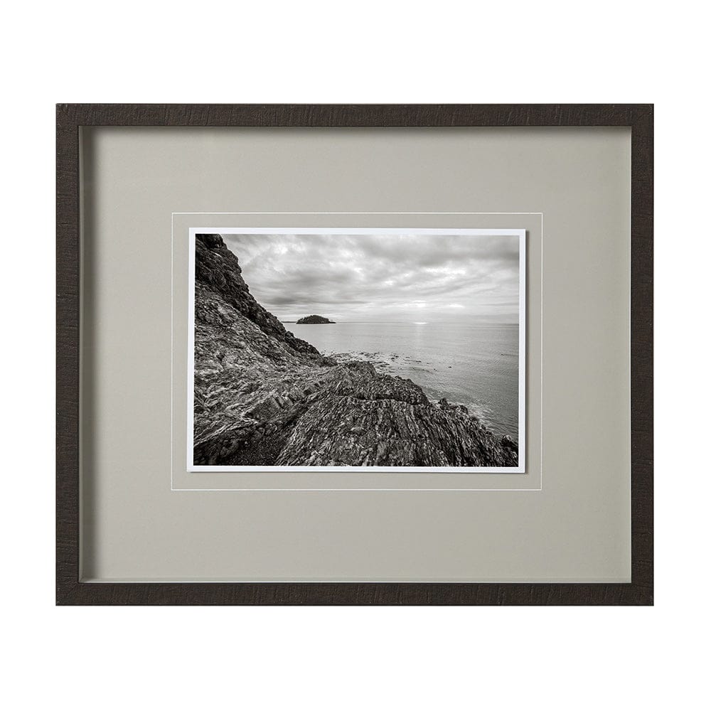 Mercana - Rocky Shoreline, Rosario Beach by Bisig, Steve a Framed Art Print Matted under Glass - 12190 view 1