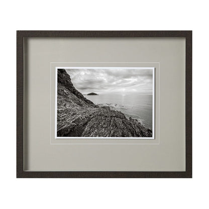 Mercana - Rocky Shoreline, Rosario Beach by Bisig, Steve a Framed Art Print Matted under Glass - 12190 view 1
