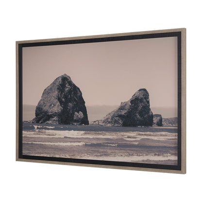 Mercana - Rocky Shores by Nathan Larson a Hand Embellished Framed Art Print Matted under Glass - 15693 view 2