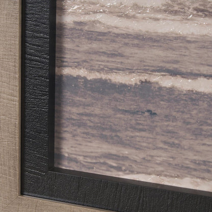 Mercana - Rocky Shores by Nathan Larson a Hand Embellished Framed Art Print Matted under Glass - 15693 view 5
