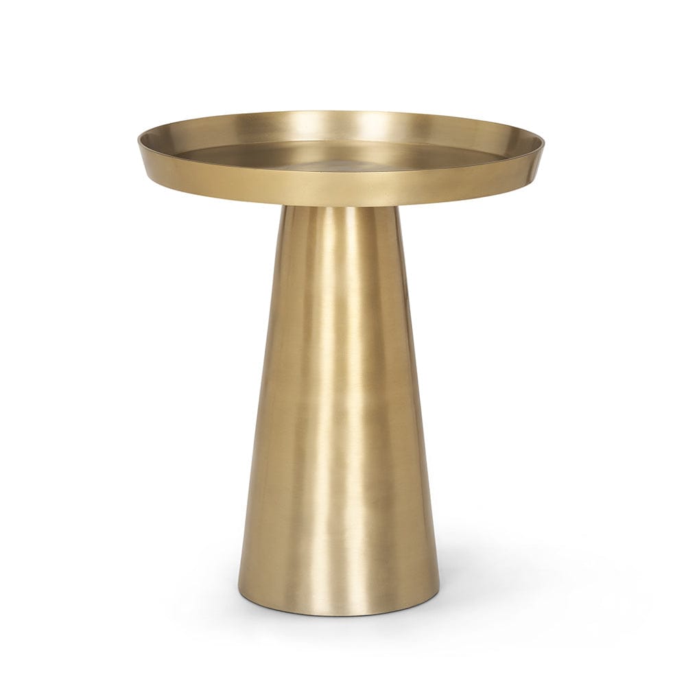 Mercana - Roland Satin Brass Cast Aluminum Metal Accent Table - 70616 view 1