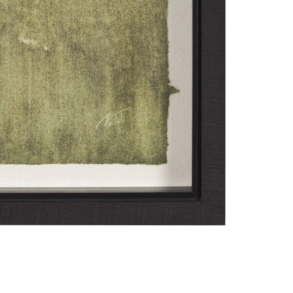 Mercana - Rolling Fields I Hand Embellished Black Framed Watercolor Art Print on Paper Mounted with Backing - 15503 view 3
