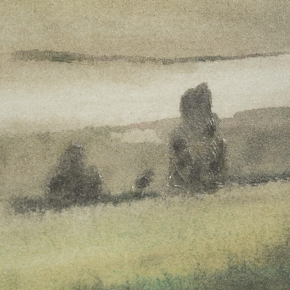 Mercana - Rolling Fields I Hand Embellished Black Framed Watercolor Art Print on Paper Mounted with Backing - 15503 view 6