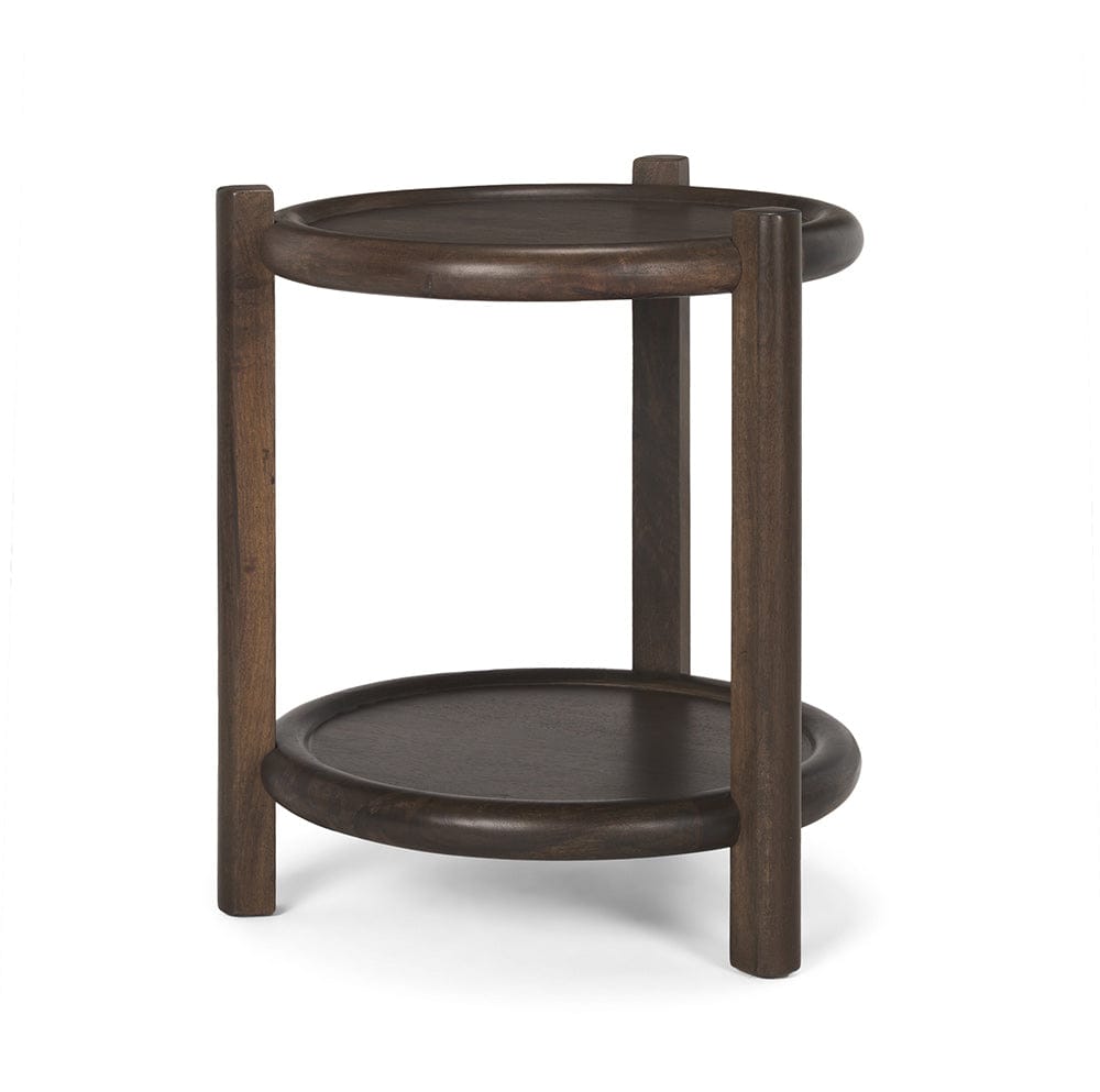 Mercana - Romi Dark Brown Wood w/ Bottom Shelf Round Accent Table - 70638 view 1