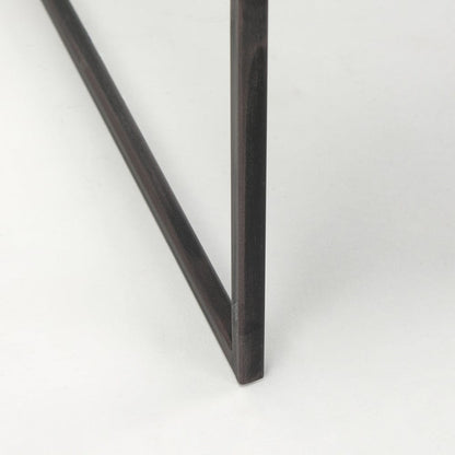 Mercana - Ronin 22"H Square 2-Tier Wood w/ Black Metal Accent Table - 70092_CLOSEOUT view 8