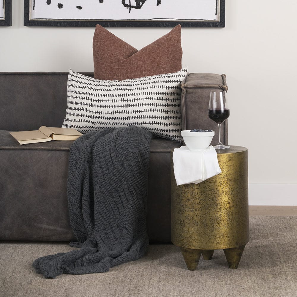 Mercana - Rosh Textured Gold Metal w/ Acid Wash Accent Table - 70741 view 8