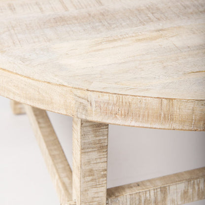 Mercana - Rosie 36.0L x 36.0W x 16.0H Round Blonde Wood Coffee Table - 69994 view 2