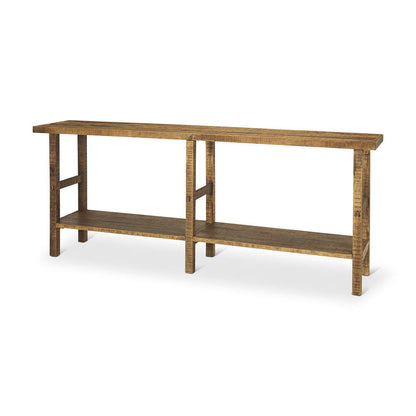 Mercana - Rosie Large Brown Wood Console Table - 70492 view 1