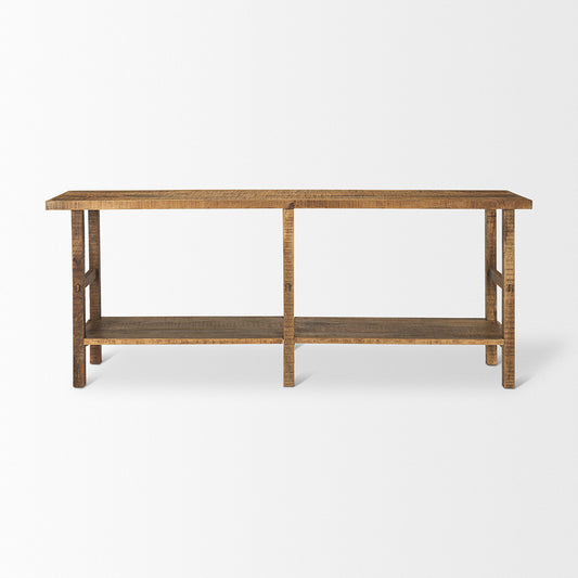 Mercana - Rosie Large Brown Wood Console Table - 70492 view 2