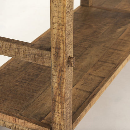 Mercana - Rosie Large Brown Wood Console Table - 70492 view 6