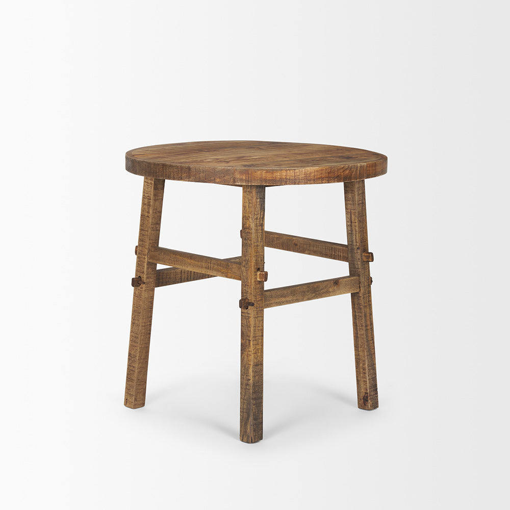 Mercana - Rosie Large Brown Wood End Table - 70495 view 3