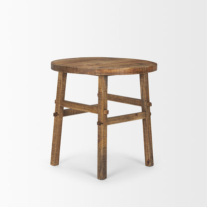 Mercana - Rosie Large Brown Wood End Table - 70495 view 3