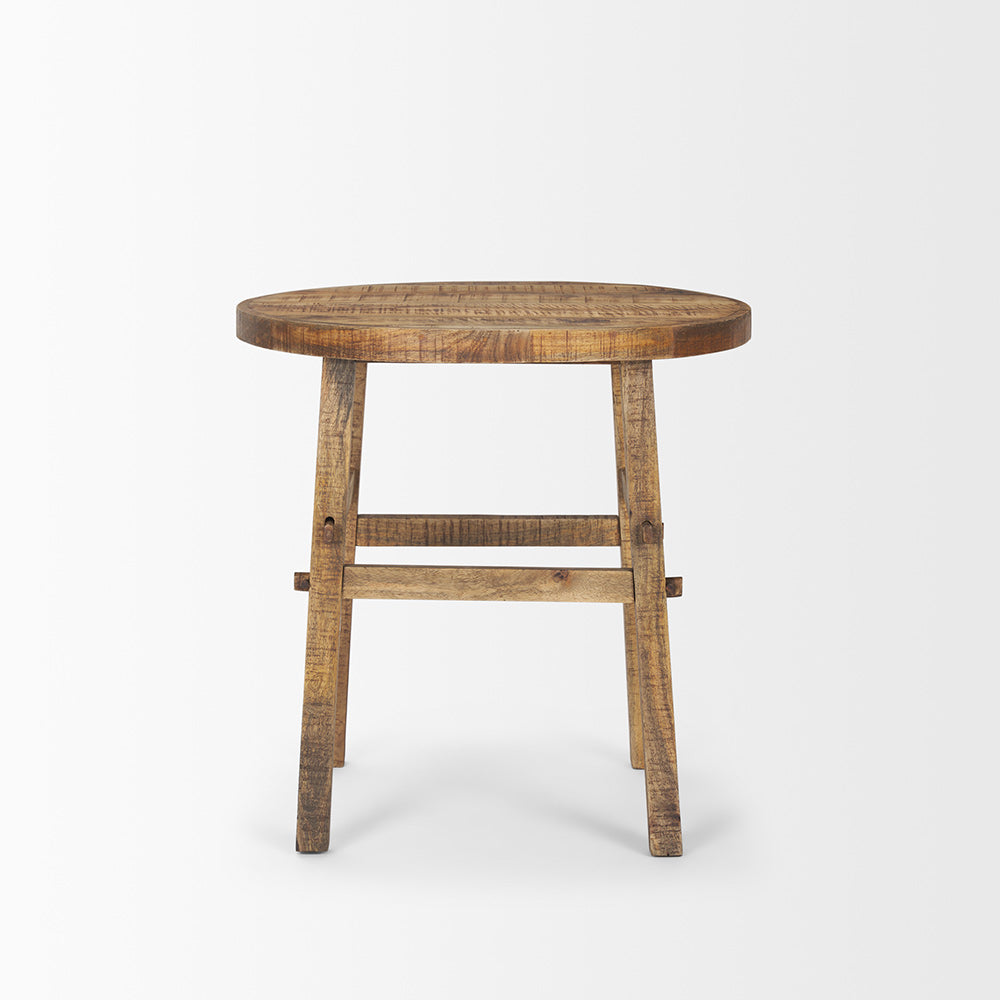 Mercana - Rosie Large Brown Wood End Table - 70495 view 4