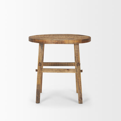 Mercana - Rosie Large Brown Wood End Table - 70495 view 4