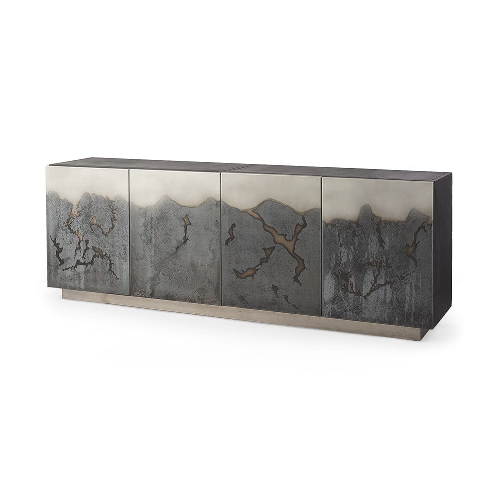 Mercana - Roxdale 82.0L x 18.0W x 29.0H Acid Wash Metal Sideboard - 69260 view 1
