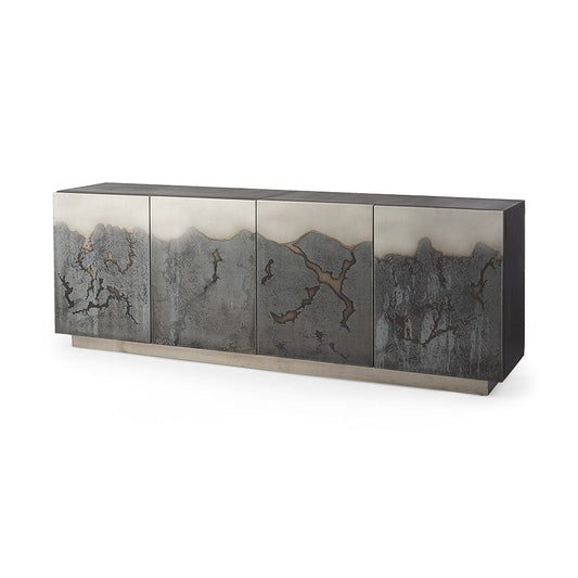 Mercana - Roxdale 82.0L x 18.0W x 29.0H Acid Wash Metal Sideboard - 69260 view 1