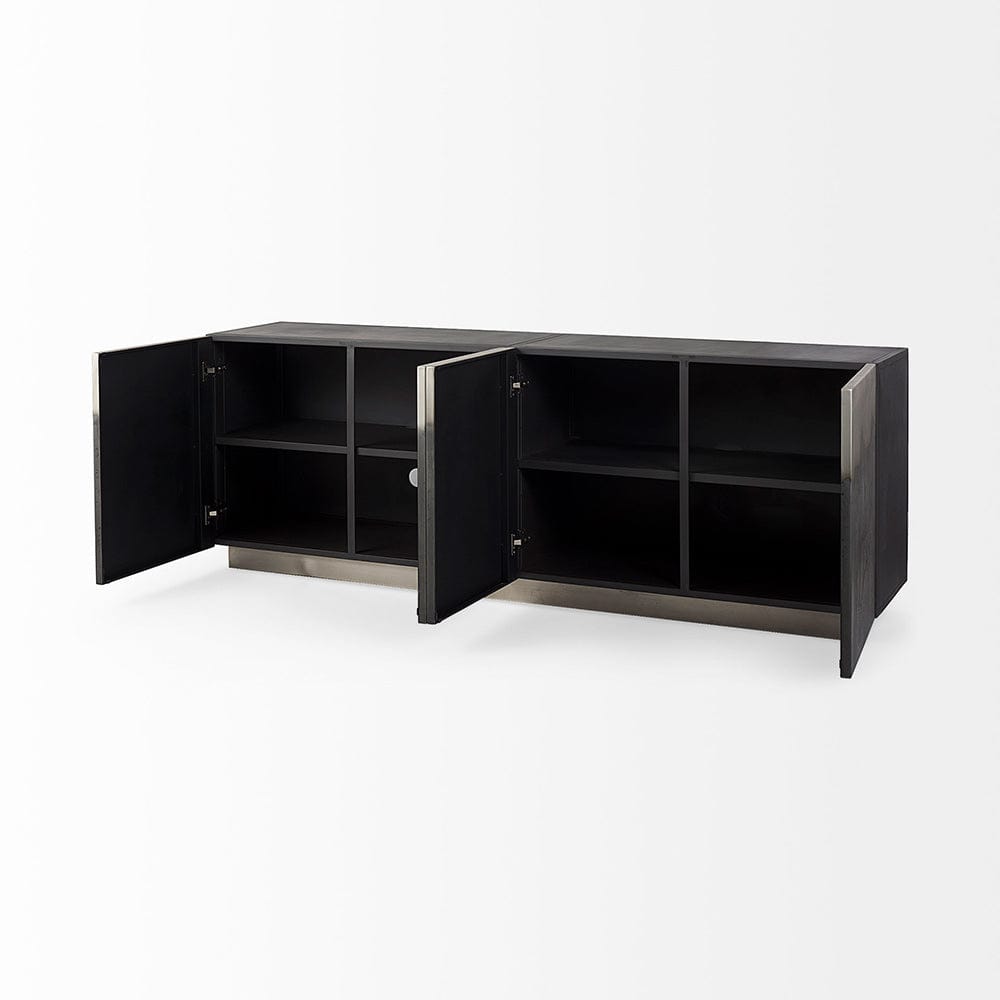 Mercana - Roxdale 82.0L x 18.0W x 29.0H Acid Wash Metal Sideboard - 69260 view 5