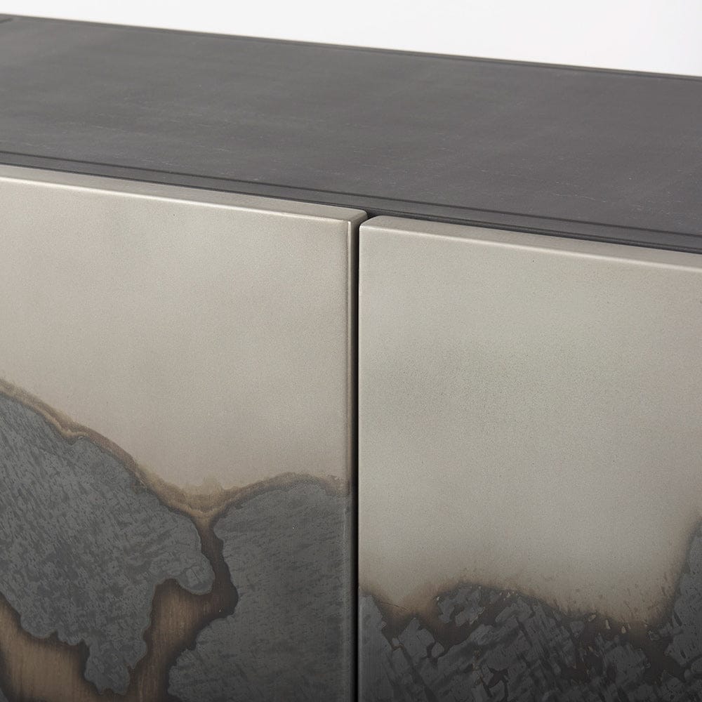 Mercana - Roxdale 82.0L x 18.0W x 29.0H Acid Wash Metal Sideboard - 69260 view 6